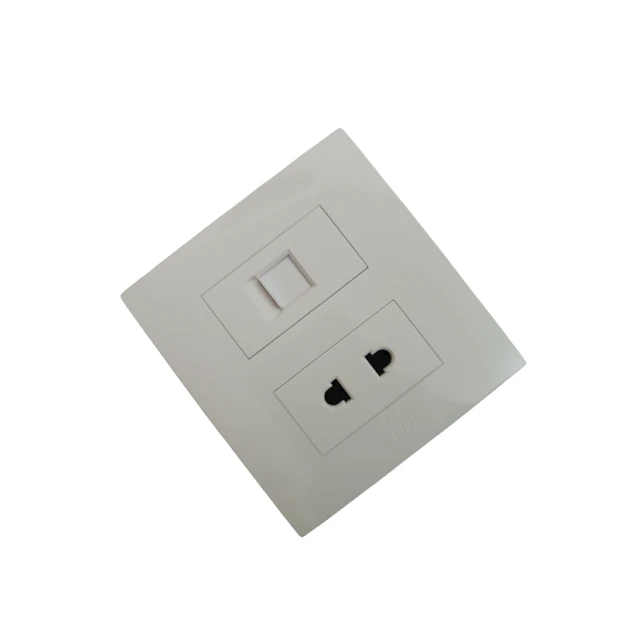 Розетка Modi 003, 9x8.5x3 см, белая