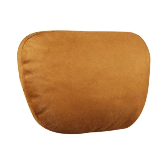 Подушка-подголовник 1217, замша, коричневая