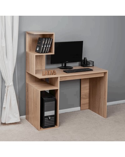 Yazı masası Letta, bej, LDSP, 110х48х134 sm