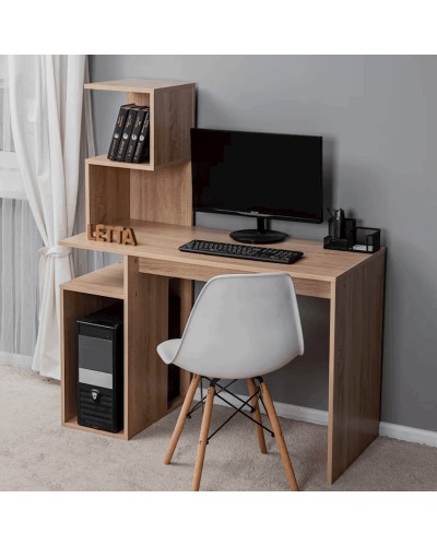 Yazı masası Letta, bej, LDSP, 110х48х134 sm