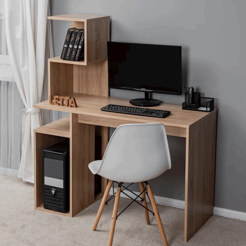 Письменный стол Letta, бежевый, ЛДСП, 110х48х134 см Письменный стол Letta, бежевый, ЛДСП, 110х48х134 см