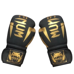 12 унций черные боксерские перчатки