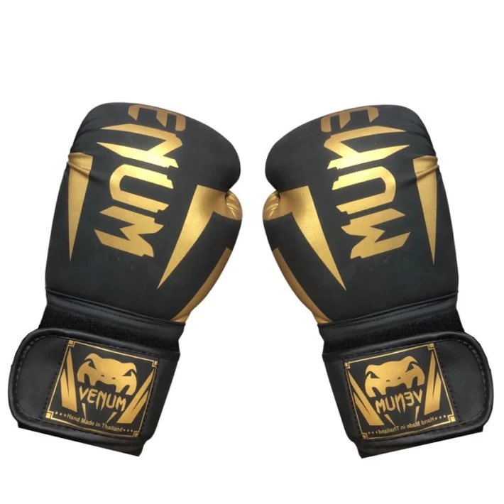 12 унций черные боксерские перчатки