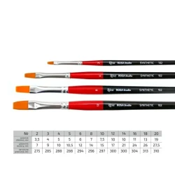 Кисть плоская Rosa Studio 102, синтетика, № 20 Кисть плоская Rosa Studio 102, синтетика, № 20