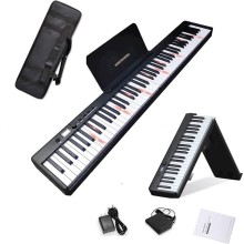 Portativ piano BX-20, 126.7x20.9x6 sm, qara/ağ