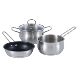 Набор посуды Werner Casina 51795, 4 предмета, 1.2 л, нержавеющая сталь/стекло, серебристый