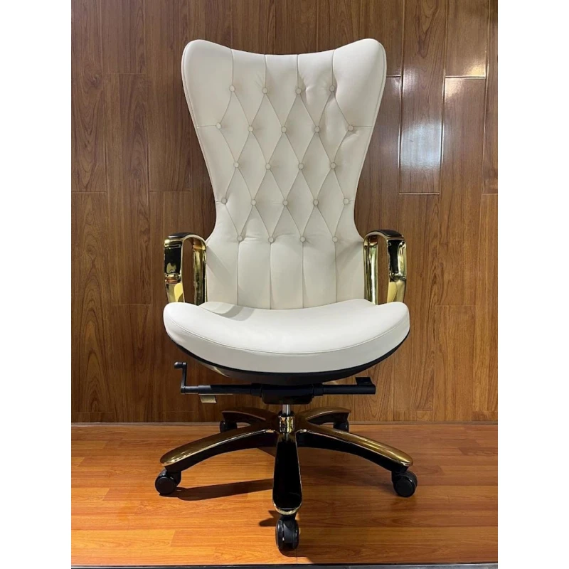 Кресло офисное AH601-1, 165x60 см, бежевое