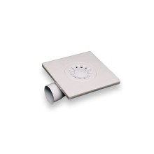 Yerüstü trap Nova TM.03499, yan çıxışlı, paslanmayan polad, 15x15 sm