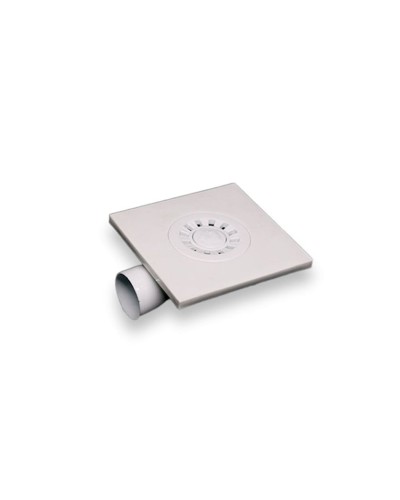 Yerüstü trap Nova TM.03499, yan çıxışlı, paslanmayan polad, 15x15 sm