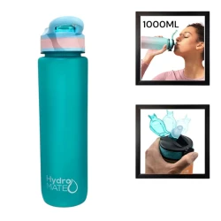 Спортивная бутылка Gymnic 1229087, голубой, пластик, 1000 мл Спортивная бутылка Gymnic 1229087, голубой, пластик, 1000 мл