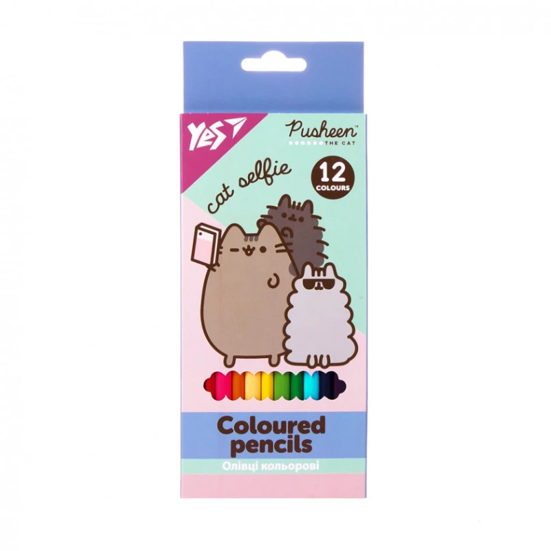 Набор карандашей Yes Pusheen 290761, 12 шт.