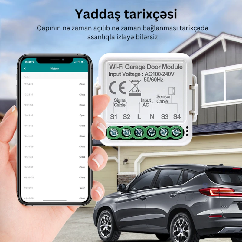 Датчик открытия дверей и ворот Tuya Wi-Fi + Bluetooth Датчик открытия дверей и ворот Tuya Wi-Fi + Bluetooth