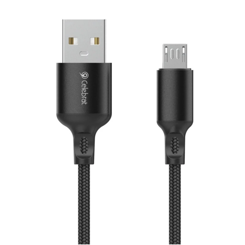 Kabel Celebrat CB-32 A-M USB to Micro USB, 1 m, Black
