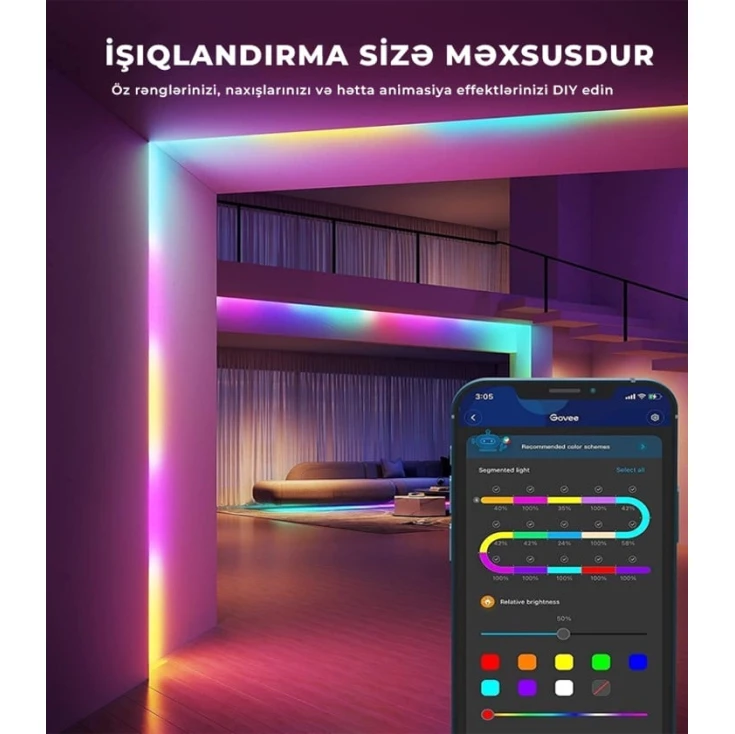 LED лента Govee RGBIC 10м