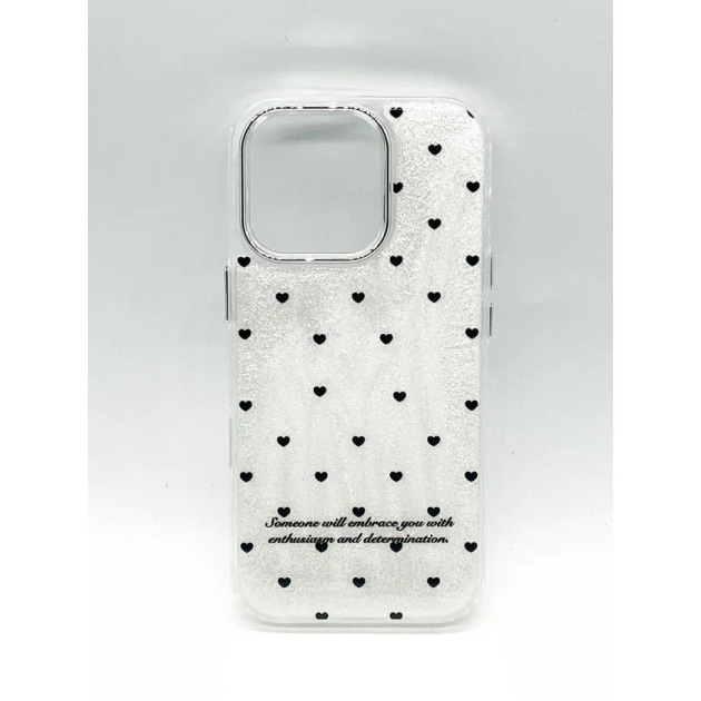 Чехол case для iPhone 16 Pro Hearts Белый