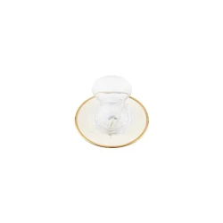 Сервиз чайный Porland Botanical, белый/золотистый, 11 см, 6 персон, 12 предметов