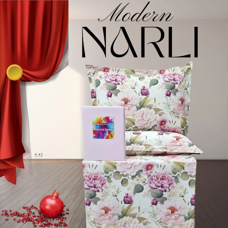 Комплект постельного белья Nar-Lı-001014, простыня 180x240 см, пододеяльник 160x220 см, наволочка 1 шт x 50x70 см, односпальный, хлопок, разноцветный Комплект постельного белья Nar-Lı-001014, простыня 180x240 см, пододеяльник 160x220 см, наволочка 1 шт x 50x70 см, односпальный, хлопок, разноцветный