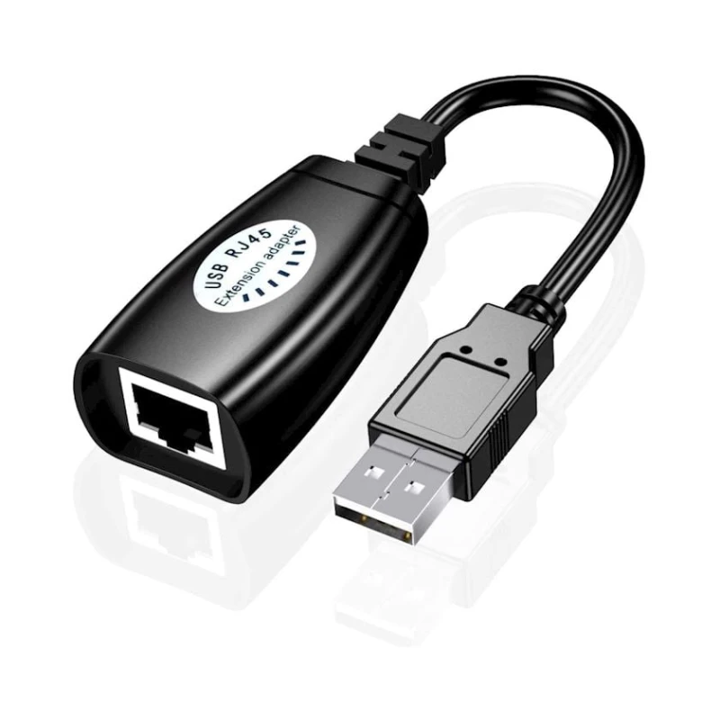Adapter USB to RJ-45 Black