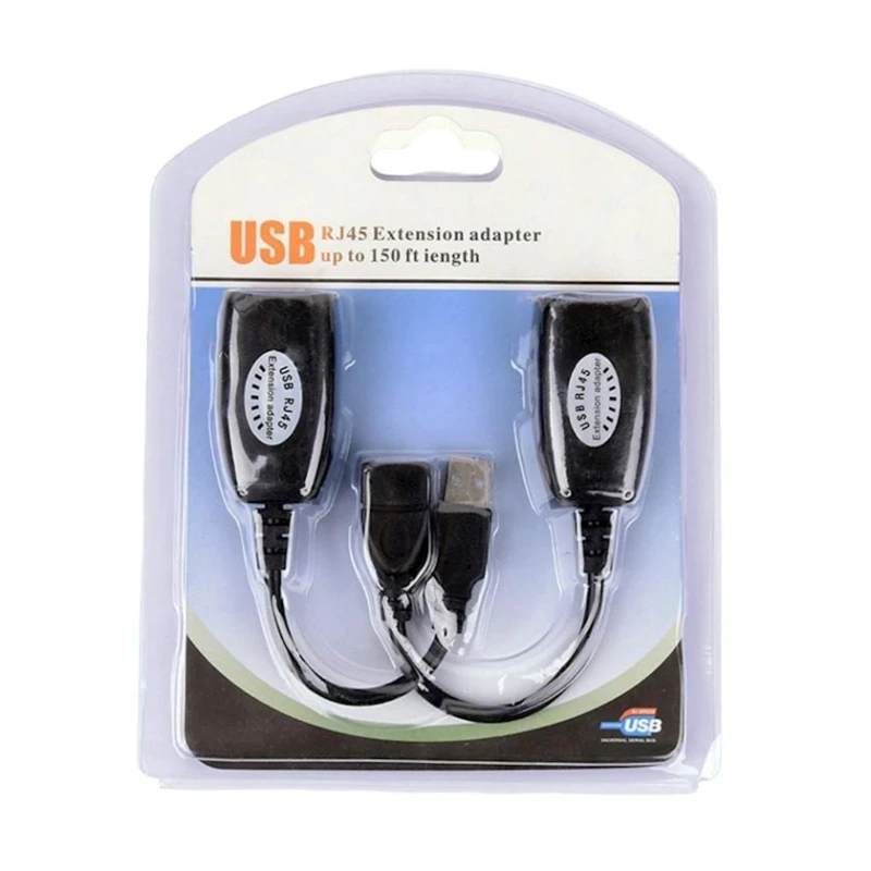 Adapter USB to RJ-45 Black