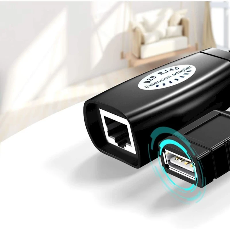 Adapter USB to RJ-45 Black