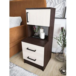 Tumba 35x36.3x83 sm, LDSP, Ağ/Qəhvəyi Tumba 35x36.3x83 sm, LDSP, Ağ/Qəhvəyi