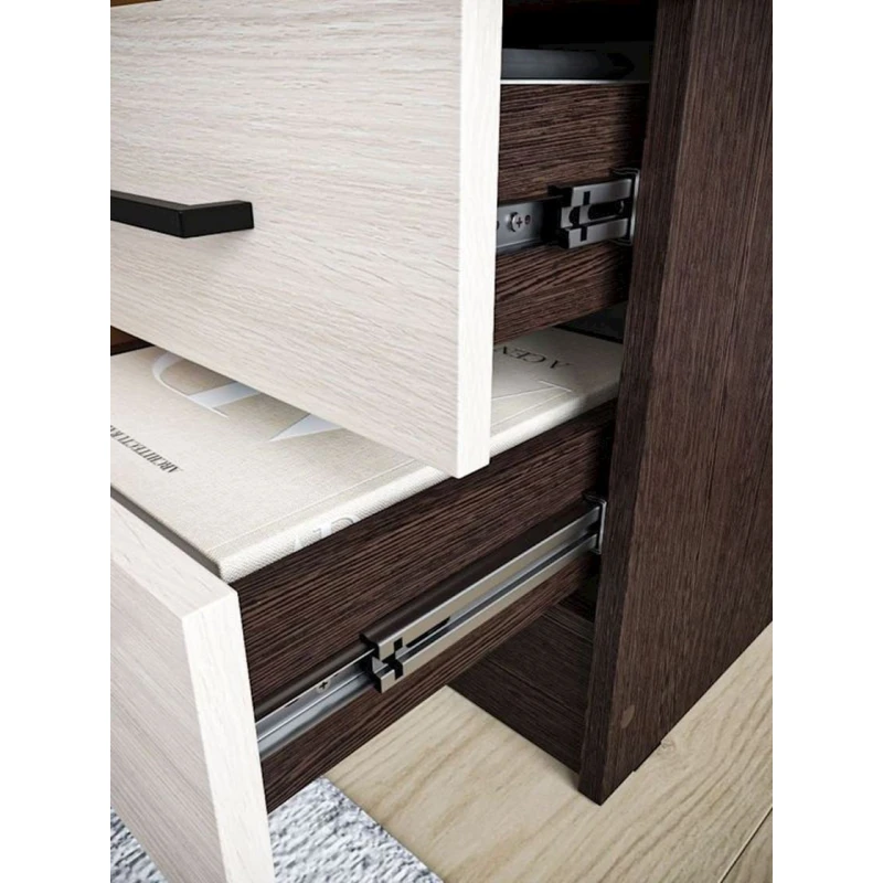 Tumba 35x36.3x83 sm, LDSP, Ağ/Qəhvəyi Tumba 35x36.3x83 sm, LDSP, Ağ/Qəhvəyi