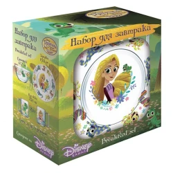 Qab-qacaq dəsti Осз Disney Rapunsel şüşə, 3 parça