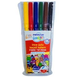 Набор фломастеров Pensan Eco Kidz Fibre Tip Pens 6R 5000, 6 цветов