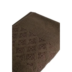 Üz dəsmalı Owom Jakarlı 50x90 sm, qəhvəyi