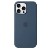 MagSafe ilə Silikon Case iPhone 16 pro max Storm Blue