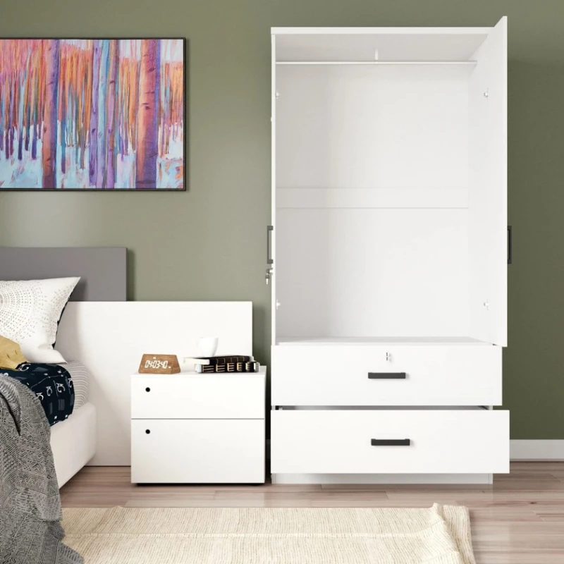 Шкаф Art Mebel Art-60-11, ЛДСП, белый, 50х60х210 см Шкаф Art Mebel Art-60-11, ЛДСП, белый, 50х60х210 см