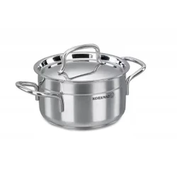 Кастрюля Korkmaz Alfa A1016, 16x9 см, 1.8 л, Серебристый