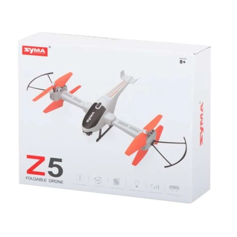 Квадрокоптер Syma Z5, белый/оранжевый Квадрокоптер Syma Z5, белый/оранжевый