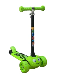 Детский самокат трехколёсный Scooter HH-2H-1, до 7 лет, зеленый