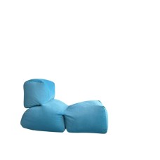 Kreslo-divan POCSA_003, 120x60x75 sm, mavi