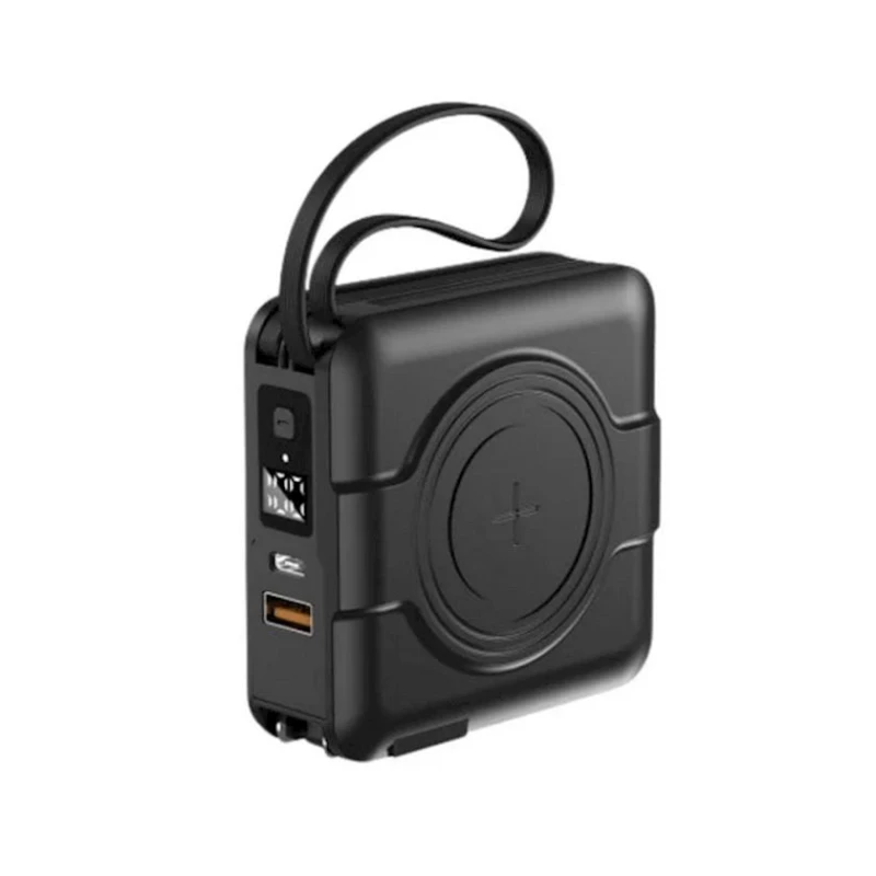 Xarici akkumulyator Aspor A338 5in1 Multi-Function 10000 mAh Black