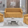 Комплект чехлов на диван и кресла MiraNova CTS-446, желтый