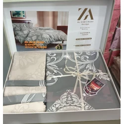 Комплект постельного белья MiraNova CTS-572, пододеяльник 200x220 см, простыня 220x240 см, 2 шт. наволочки 50x70 см, двуспальный, хлопок