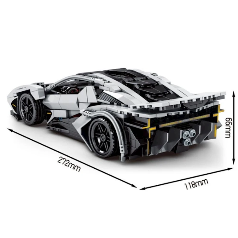 Сборная модель Senco Lamborghini белая, 684 деталей Сборная модель Senco Lamborghini белая, 684 деталей