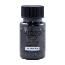 Akril boya-metallik Cadence Dora Metallic Paint 131 Black 50 ml