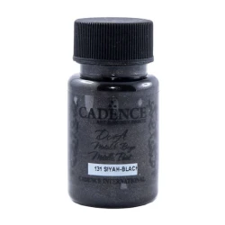Акриловая краска-металлик Cadence Dora Metallic Paint 131 Black 50 мл