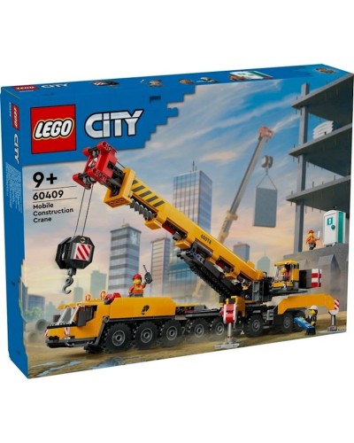 Konstruktor LEGO Yellow Mobile Construction Crane V29 60409, 9+ yaş, 1100 hissə