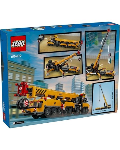 Konstruktor LEGO Yellow Mobile Construction Crane V29 60409, 9+ yaş, 1100 hissə