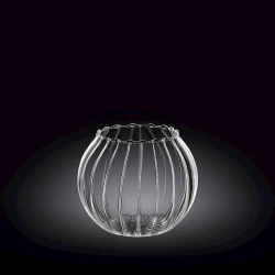 Ваза Wilmax 888971/A, 10x8 см, стекло, прозрачная