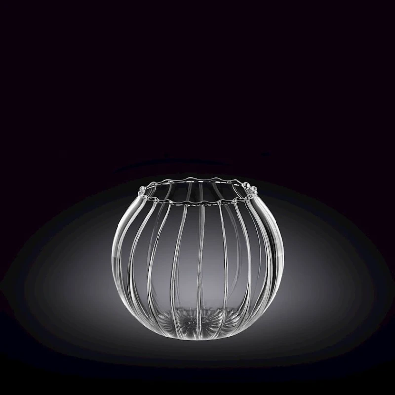 Ваза Wilmax 888971/A, 10x8 см, стекло, прозрачная Ваза Wilmax 888971/A, 10x8 см, стекло, прозрачная