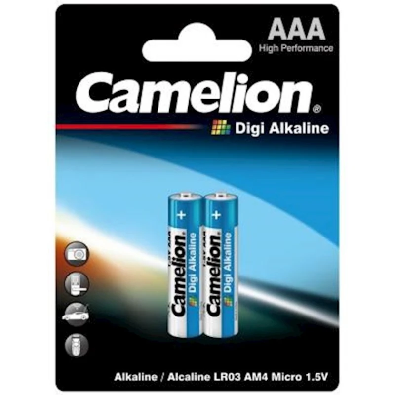 Batareya Camelion Digi Alkaline AAA LR03, 2 ədəd Batareya Camelion Digi Alkaline AAA LR03, 2 ədəd