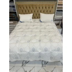 Одеяло MiraNova SF-668, двуспальное, бамбук/хлопок, белое, 195х215 см