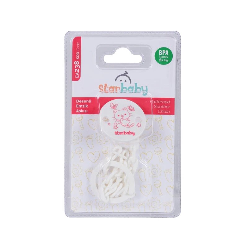 Держатель для соски для детей, зажим+цепочка