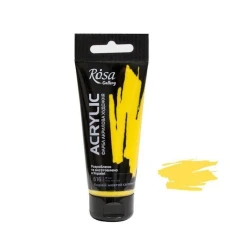 Акриловая краска художественная Rosa Gallery 616, кадмий желтый светлый, 60 мл