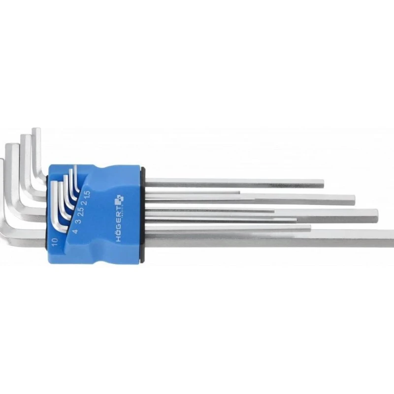 Набор шестигранных ключей Högert HT1R416, 9 шт Набор шестигранных ключей Högert HT1R416, 9 шт